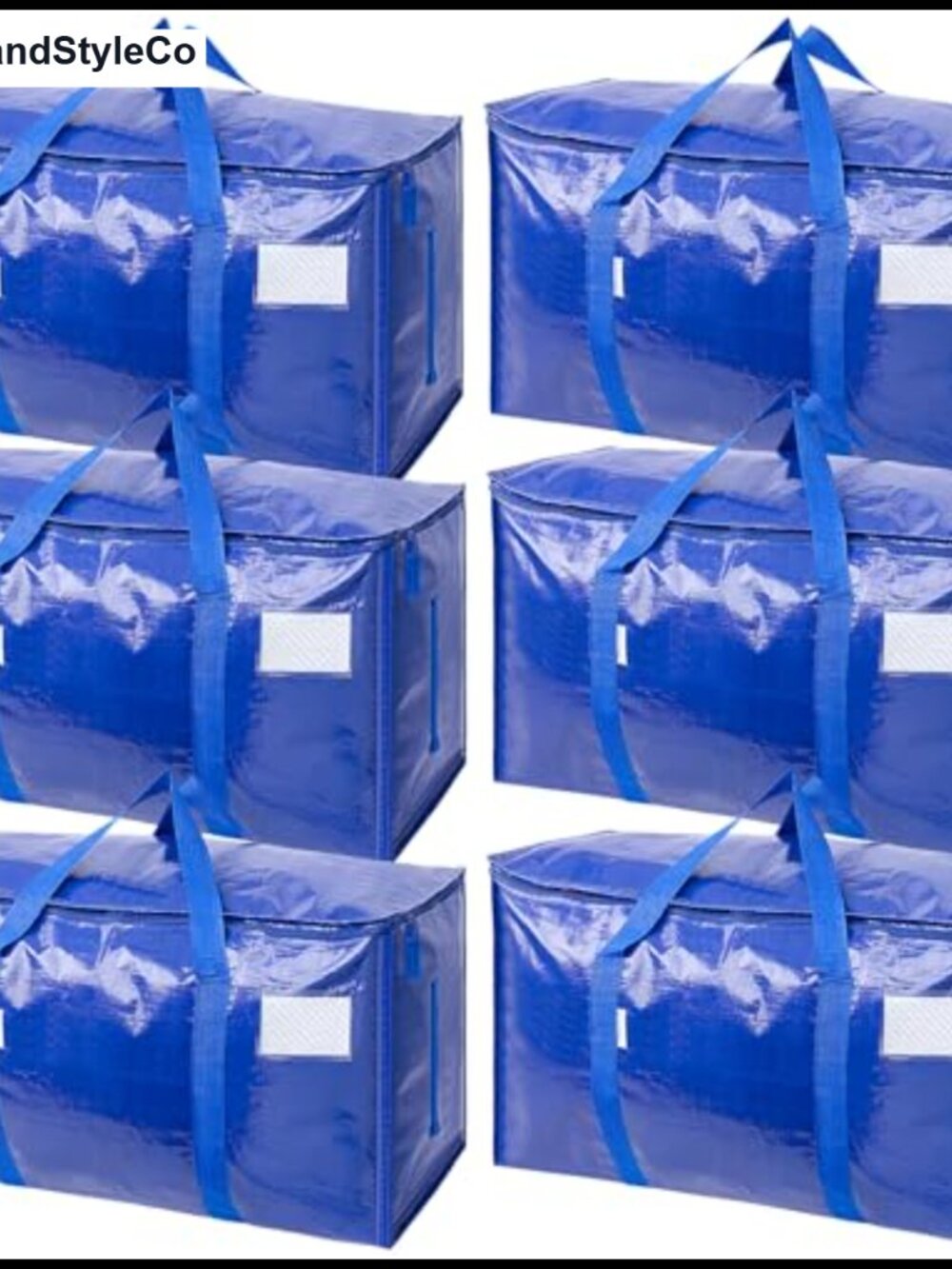 Extra Large Moving Bags Heavy Duty Zipper Carry Handles Storage Totes